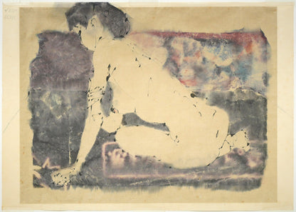 伊藤ゴオショ［豪将］「裸婦2」墨彩画・4号　作品裏側画像