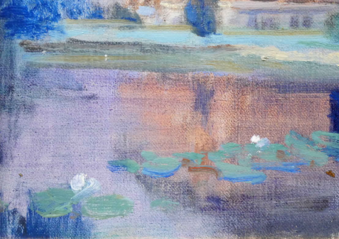 伊藤仁「北海道庁」油絵・F4号　拡大画像4