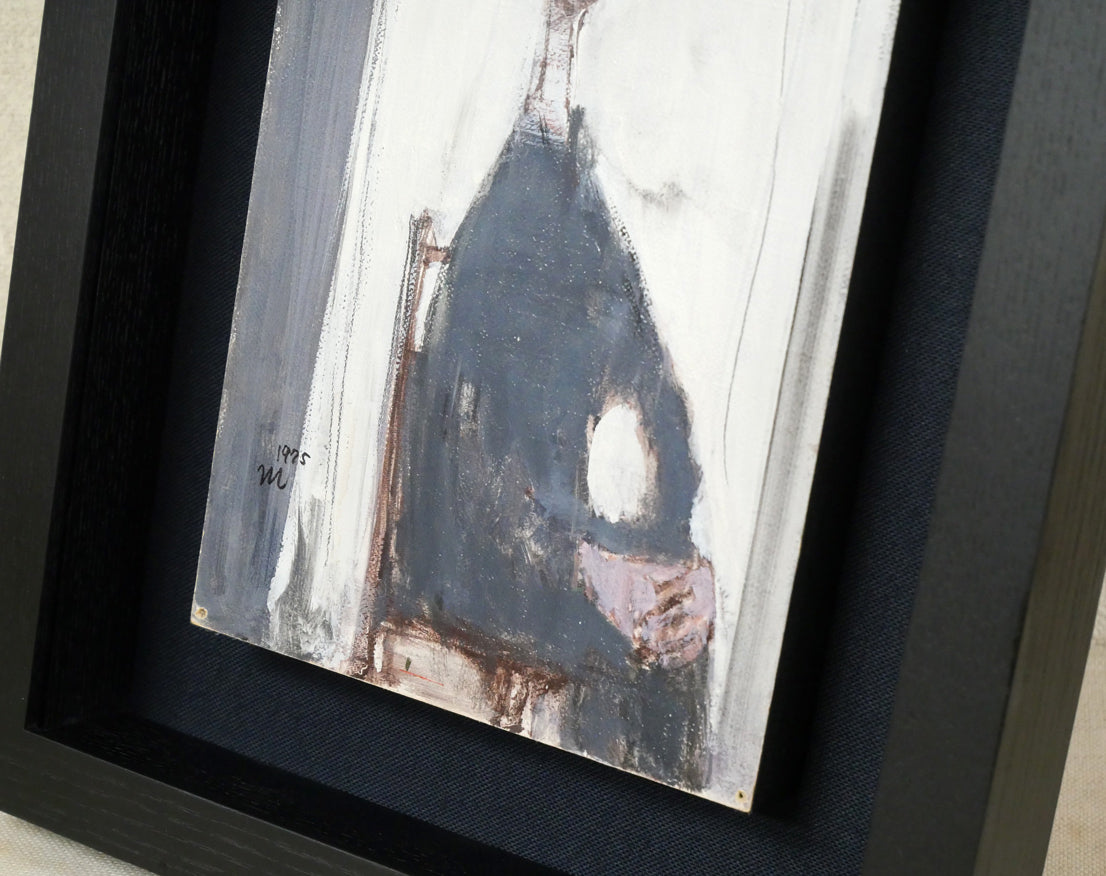 伊東将夫「人物像」油絵・SM　額装画像2