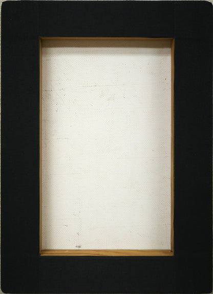 伊東将夫「人物像」油絵・SM　作品裏側画像