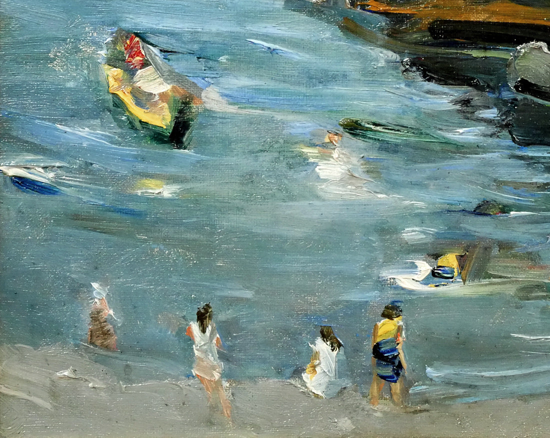 伊藤正「夏の祝津（小樽）」油絵・F8号　拡大画像3