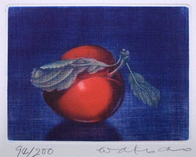 伊藤倭子「ぷらむ」銅版画　作品全体拡大画像
