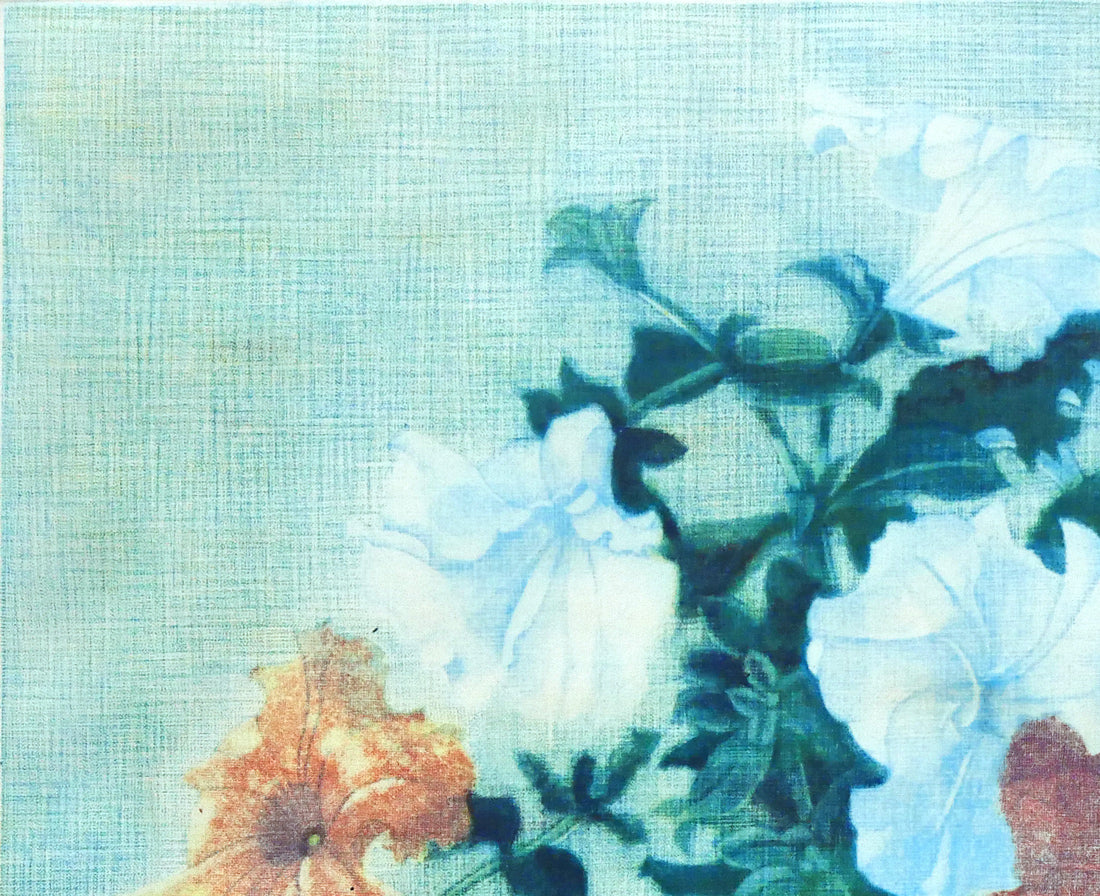 伊藤倭子「ペチュニア」銅版画　拡大画像1