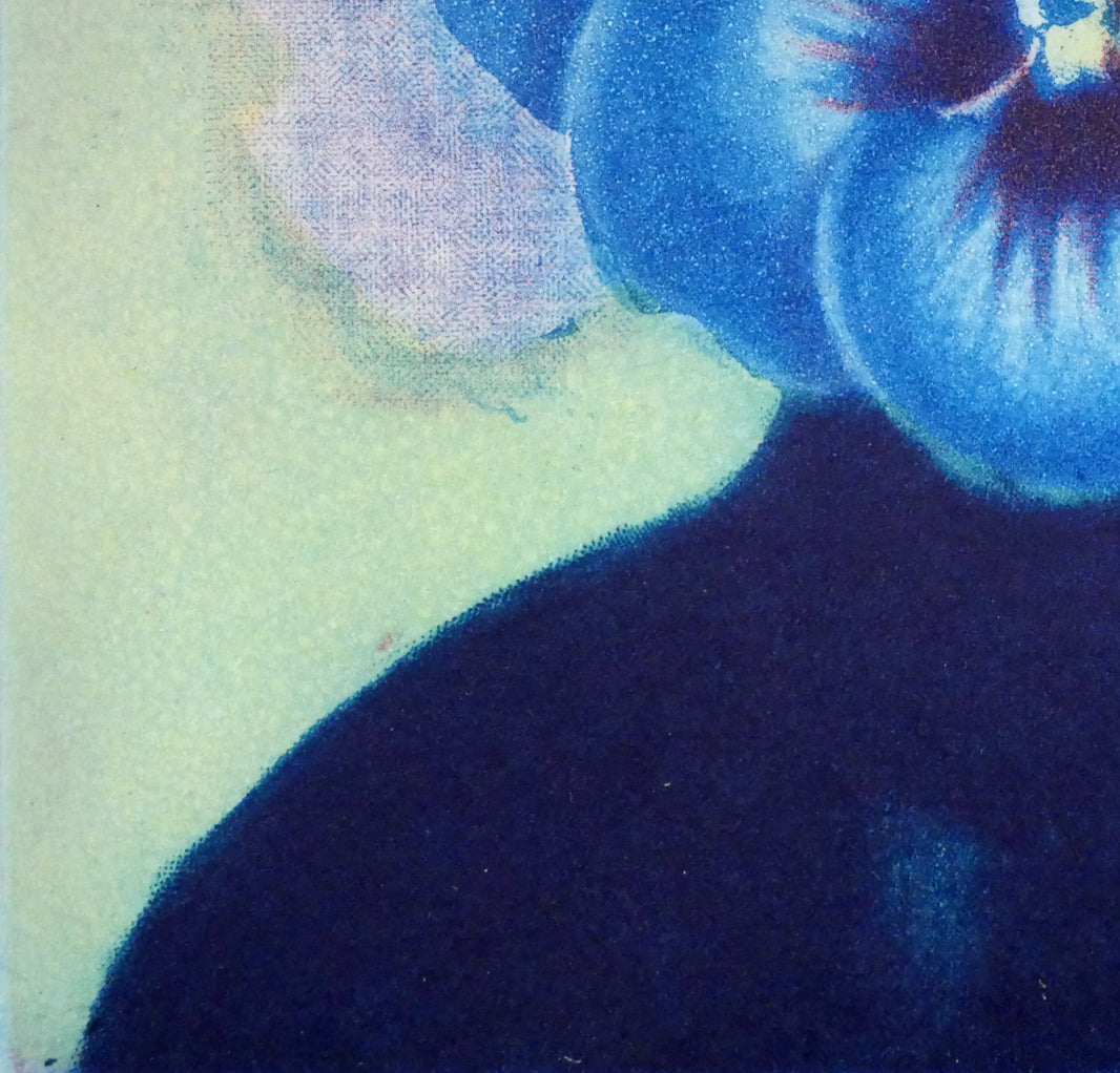 伊藤倭子「三色菫」銅版画　拡大画像3