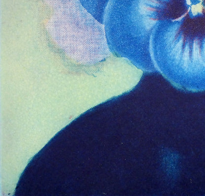 伊藤倭子「三色菫」銅版画　拡大画像3