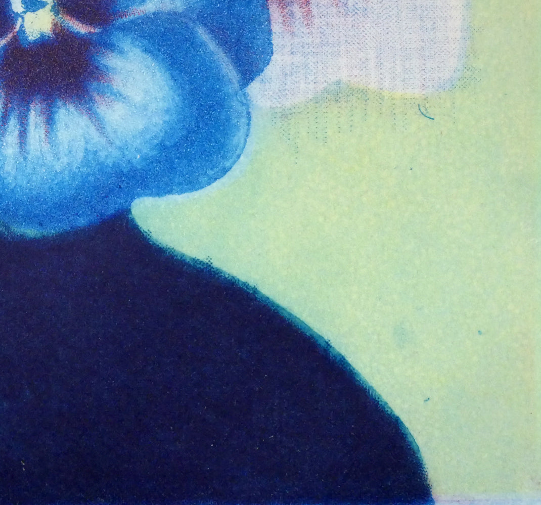 伊藤倭子「三色菫」銅版画　拡大画像4