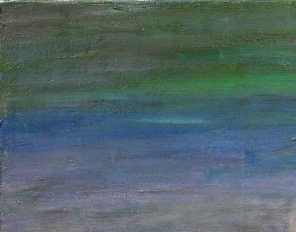 岩船修三「アラスカ（白夜）」油絵・F6号　拡大画像1