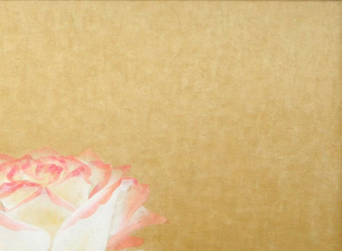 岩橋英遠「長春」日本画・P8号　拡大画像2