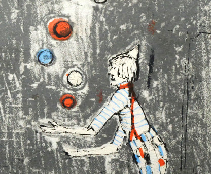 ジャン・ジャンセン(Jean　Jansem)「サーカス（CIRCUS）」リトグラフ　拡大画像3