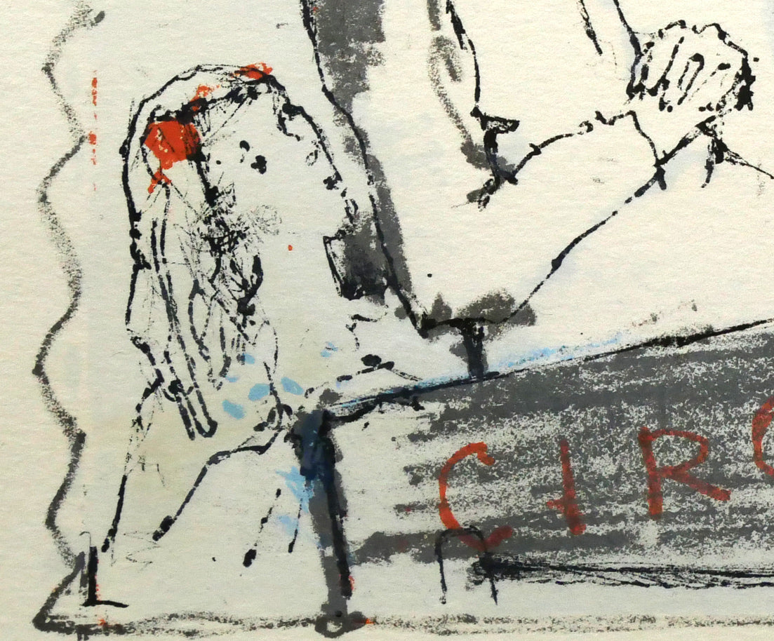 ジャン・ジャンセン(Jean　Jansem)「サーカス（CIRCUS）」リトグラフ　拡大画像5