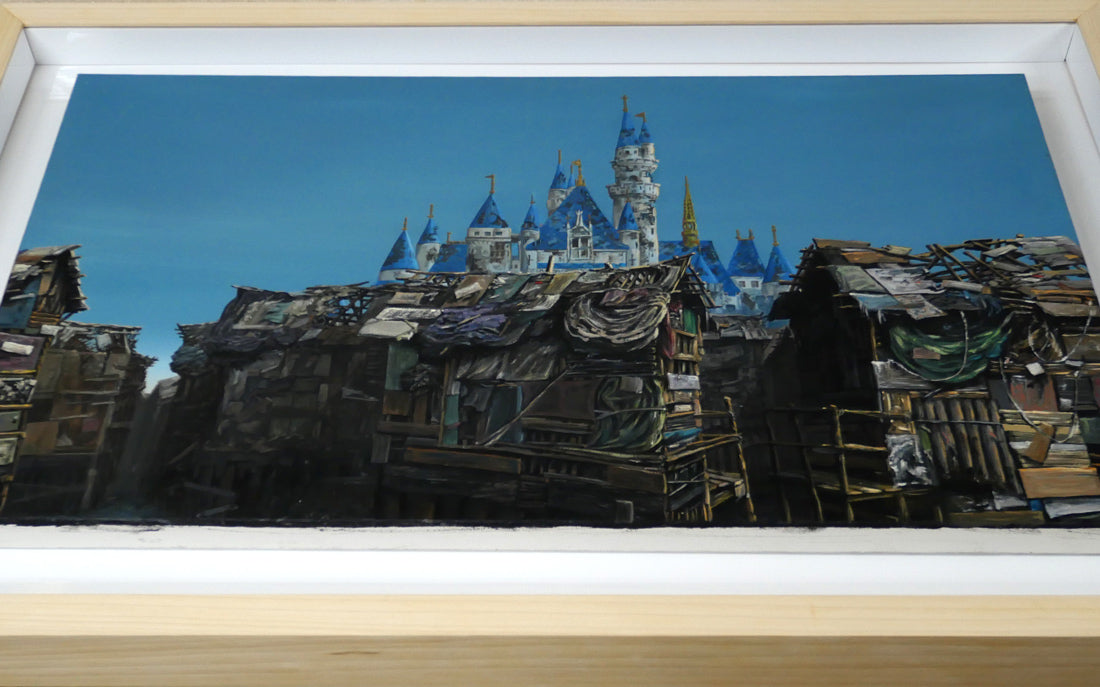 ジェフ　ジレット（JEFF　GILLETTE）「Castle　Slum」油絵・変形30号　額装画像1