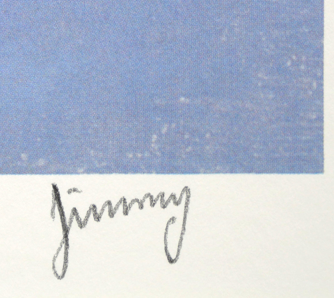 ジミー大西「アミーガ（amiga）」オフセット版画　本人直筆鉛筆サイン