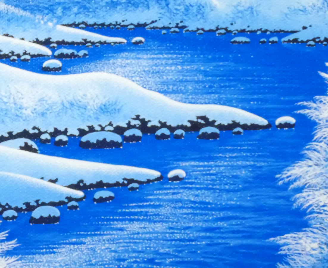 ジョン　ラッテンベリー（Jon　RATTENBURY）「氷結の煌めき」ジクレ版画　拡大画像4