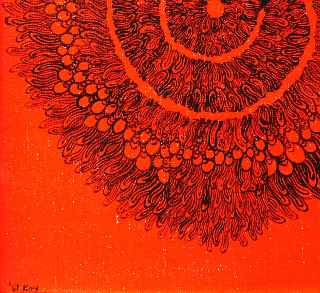 甲斐哲義「無題1967」油絵・F0号　拡大画像3