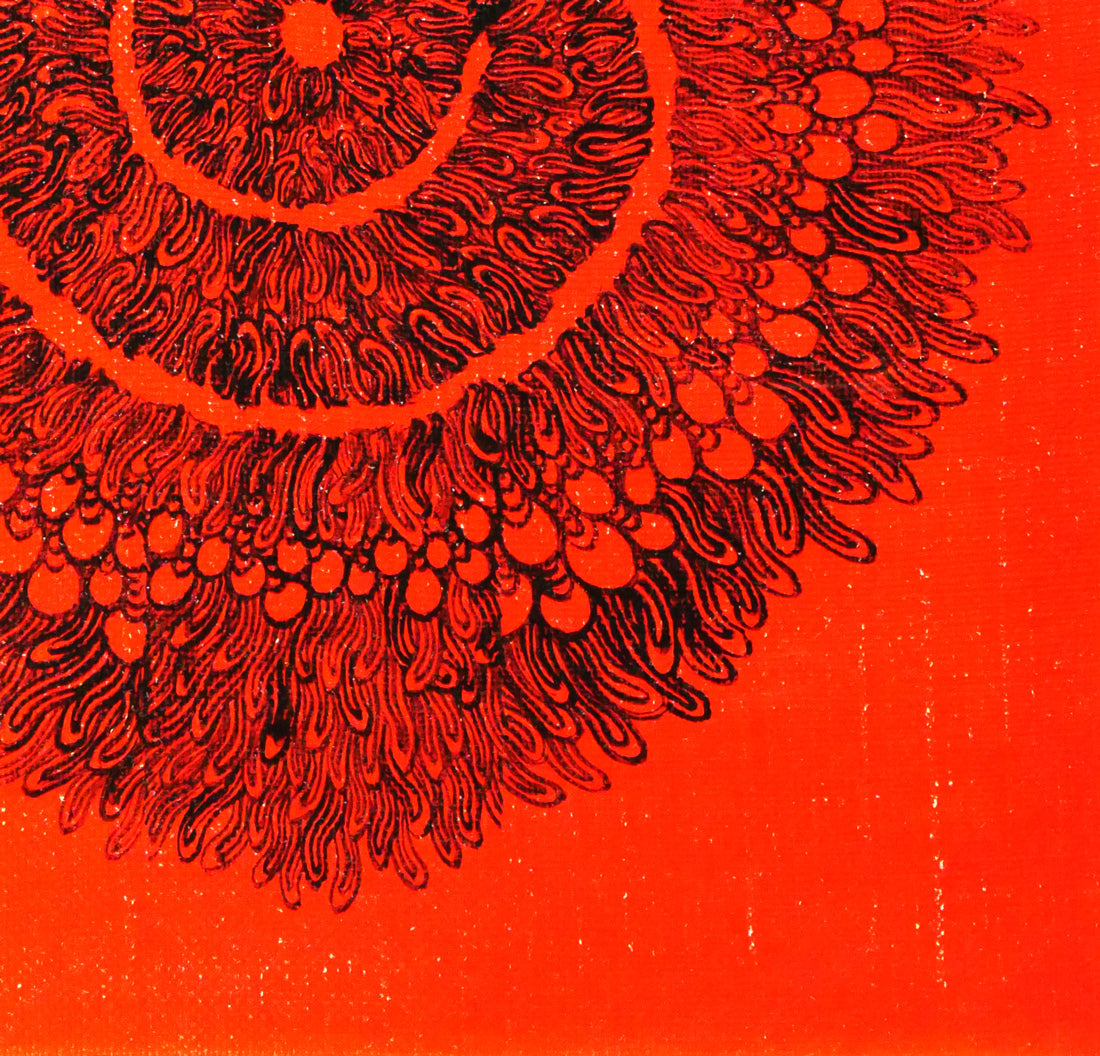 甲斐哲義「無題1967」油絵・F0号　拡大画像4