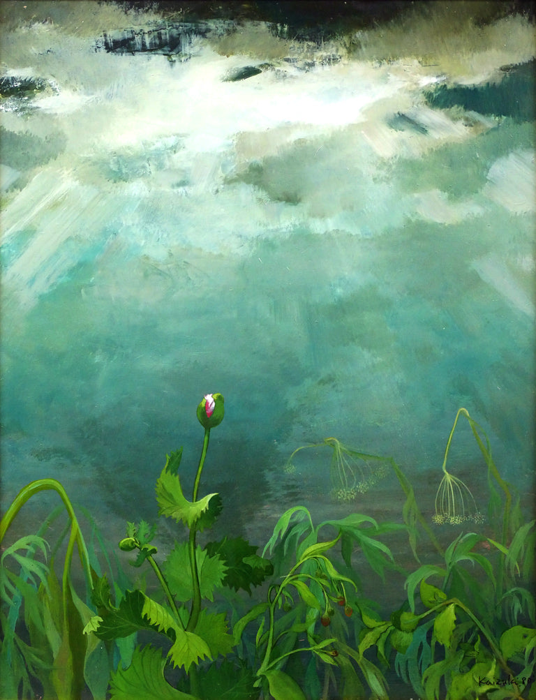 海月清則「風景」油絵・F6号　作品全体画像