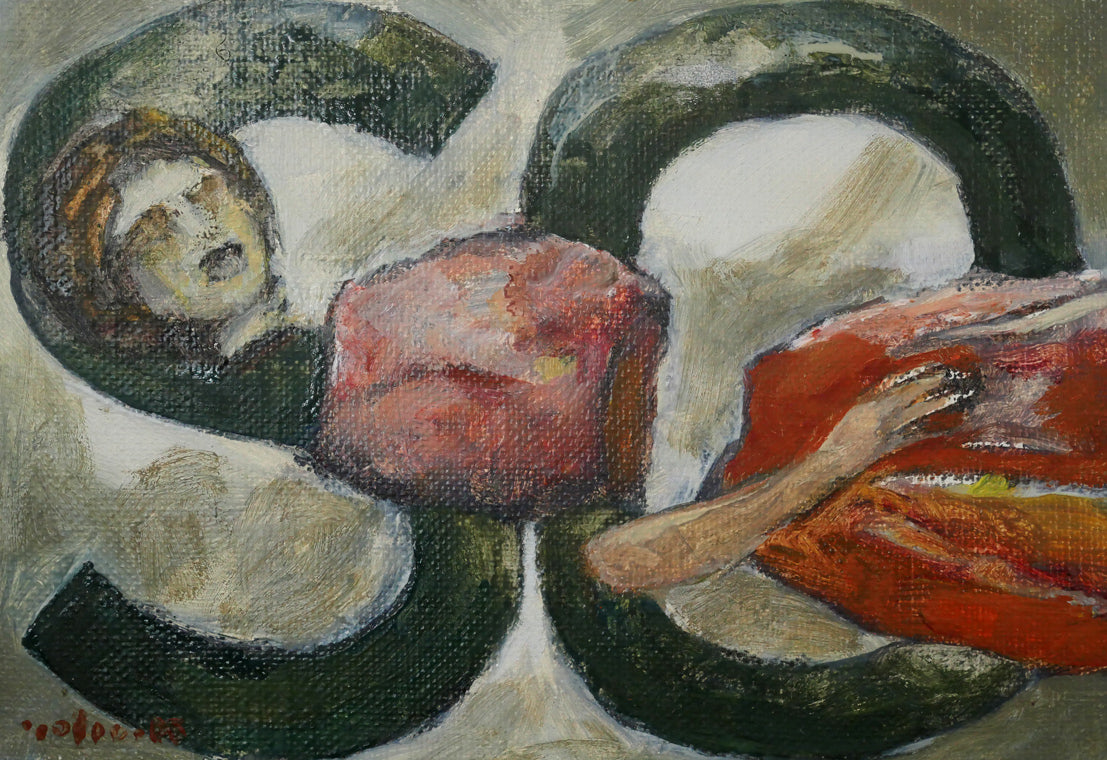 亀山良雄「無題（SO）」油絵・SM　作品全体画像
