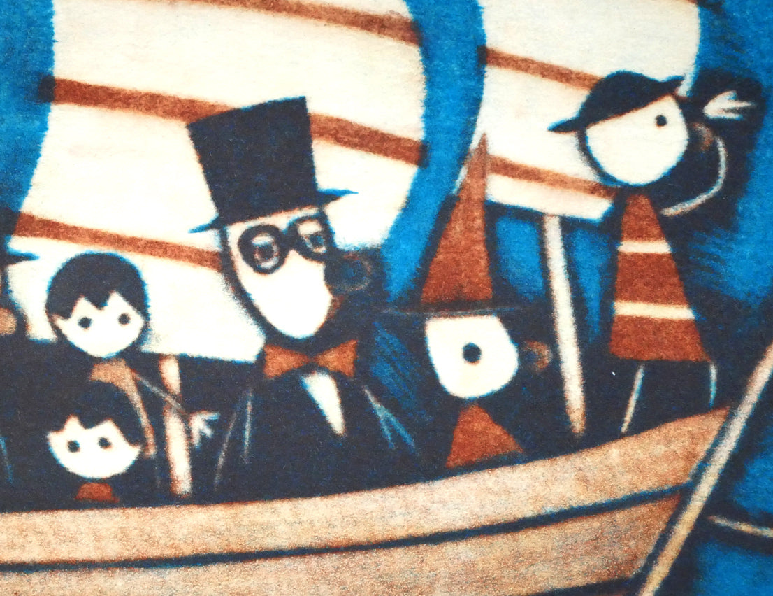 金沢一彦「移住者」銅版画　拡大画像6