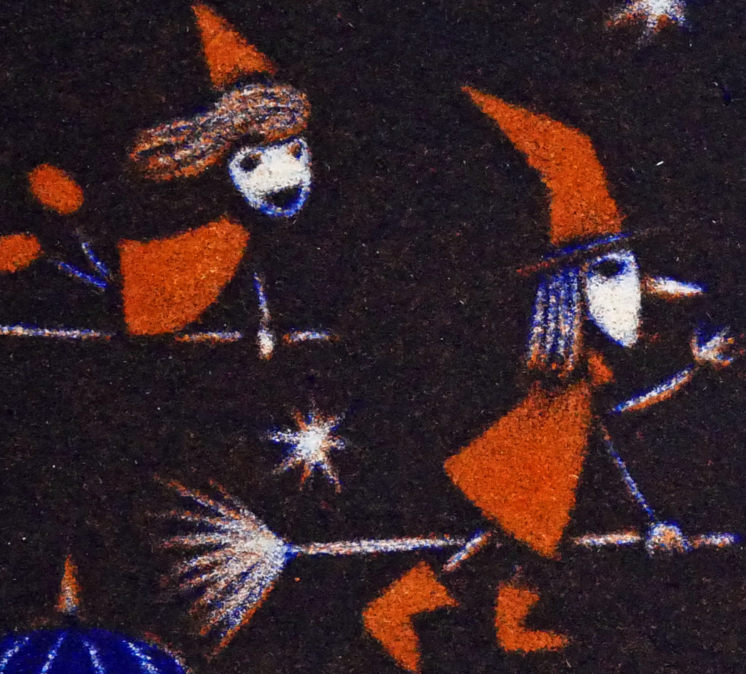 金沢一彦「魔女のいる夜」銅版画　拡大画像4