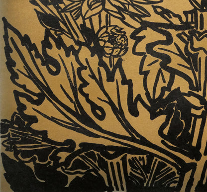 片岡球子「菊」リトグラフ　拡大画像5