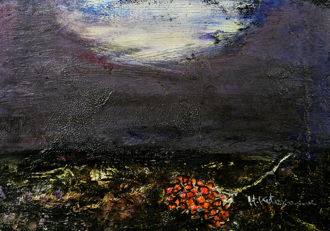 片山弘明「風景」油絵・SM　作品全体画像