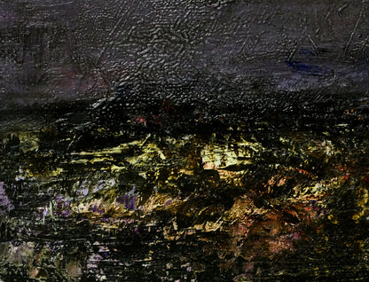 片山弘明「風景」油絵・SM　拡大画像3