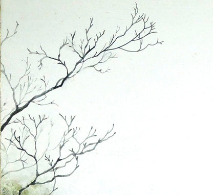 加藤良造「水無し川」日本画・P10号　拡大画像2