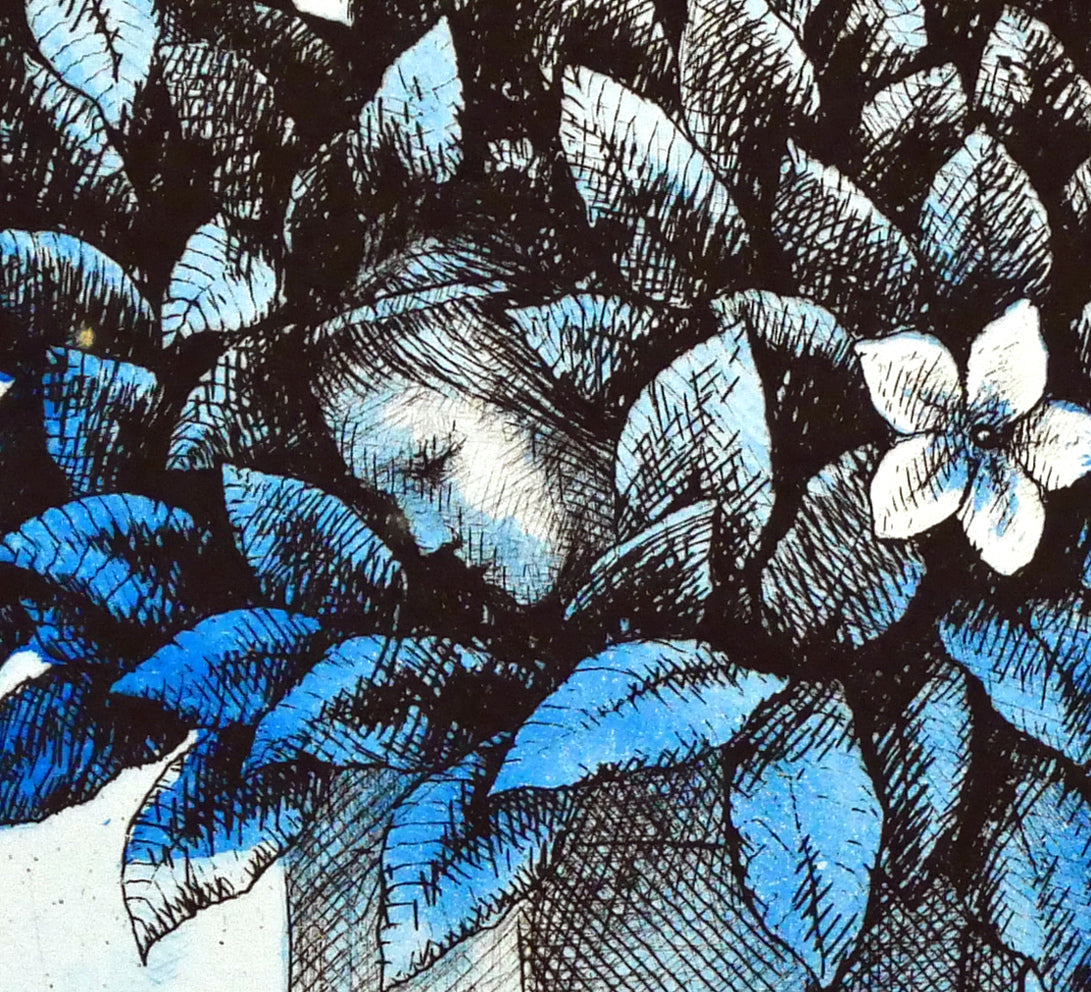 加藤清美「生命の花」銅版画　拡大画像7