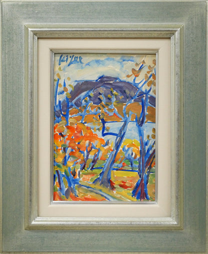 加藤清江「樽前山」油絵・SM