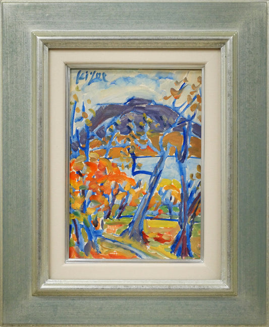 加藤清江「樽前山」油絵・SM