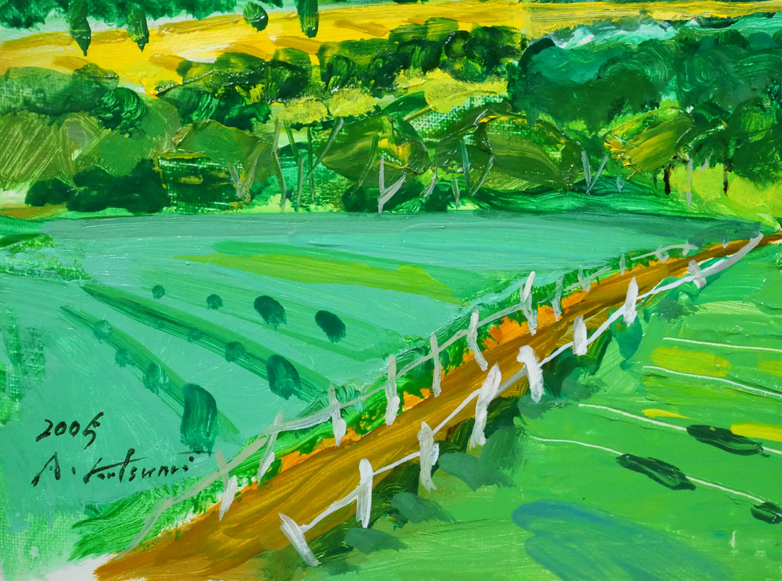 勝見渥「大雪山連邦の夏」油絵・F6号　拡大画像4