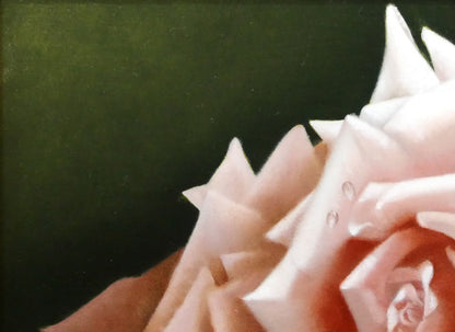 河合びこう（美江）「薔薇（スィートムーン）」油絵・SM　拡大画像1