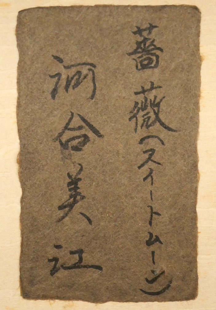 河合びこう（美江）「薔薇（スィートムーン）」油絵・SM　共シール画像