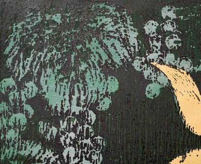 河野薫「みのり」木版画　拡大画像1
