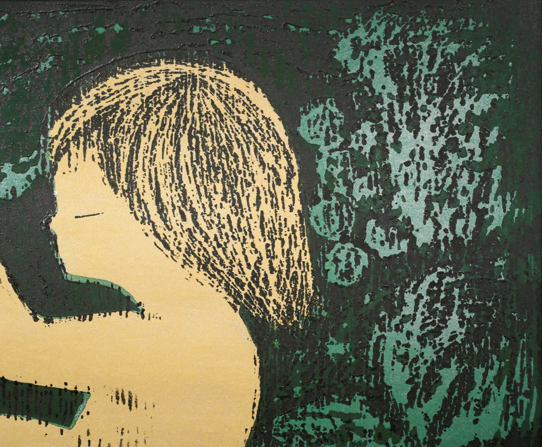 河野薫「みのり」木版画　拡大画像2