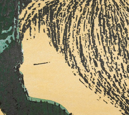 河野薫「みのり」木版画　拡大画像3