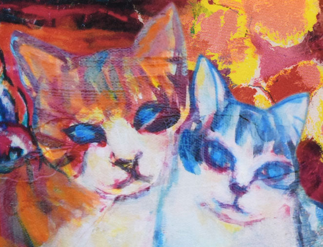 河島真規子「微風」版画　拡大画像3