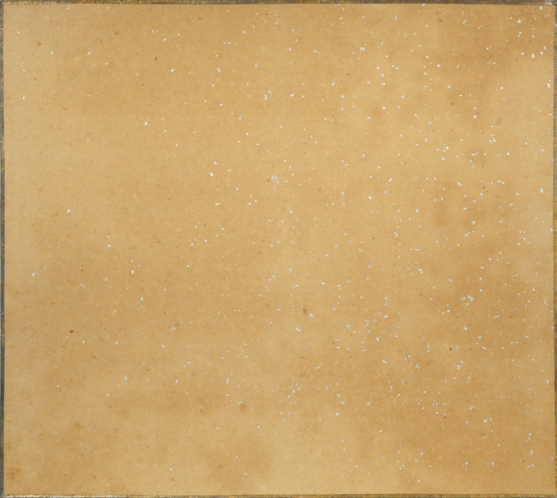 木田金次郎「岩内・堀株（ホリカップ）風景」肉筆彩色画・色紙　作品裏側画像