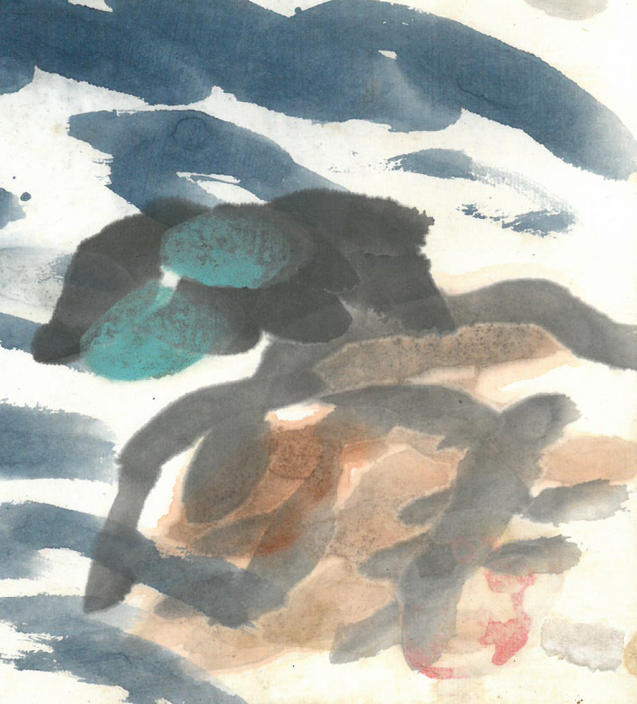 木田金次郎「羊蹄山」水彩画・色紙　拡大画像4