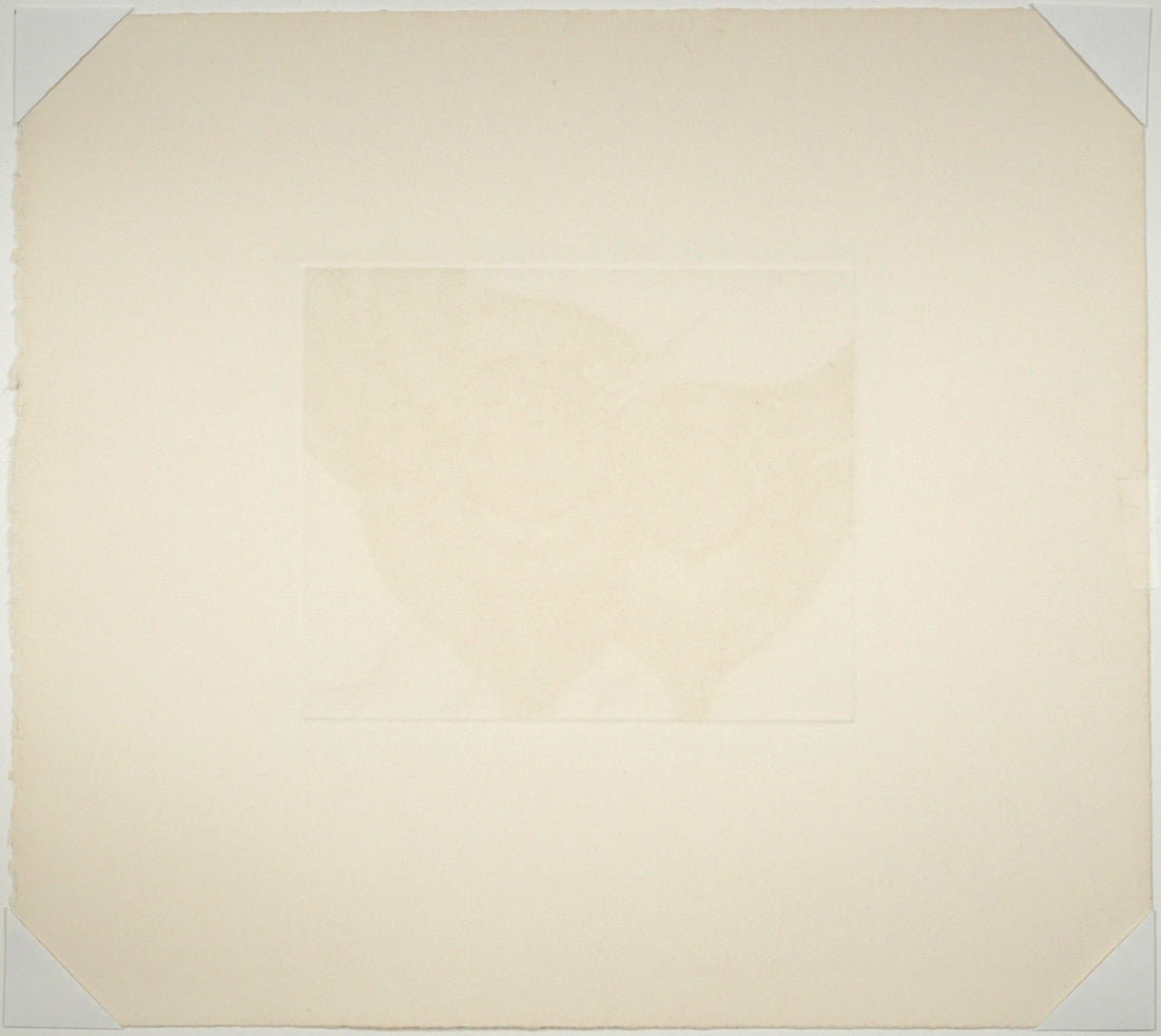 木原康行「Le　printemps（春）」ビュラン（銅版画）　作品シート裏側画像