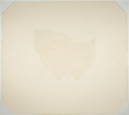 木原康行「Le　printemps（春）」ビュラン（銅版画）　作品シート裏側画像