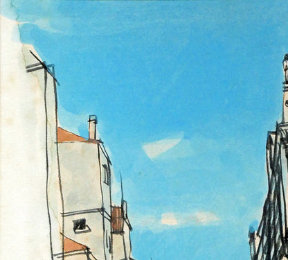 木嶋良治「Venezia（ベニス）」水彩画・色紙　拡大画像1