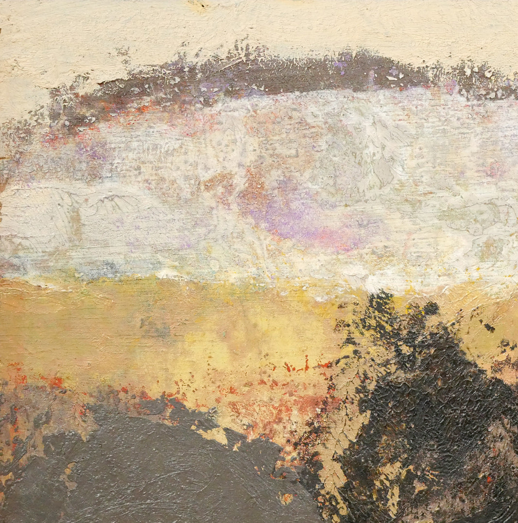 菊地又男「抽象作品」油絵・8号　拡大画像1