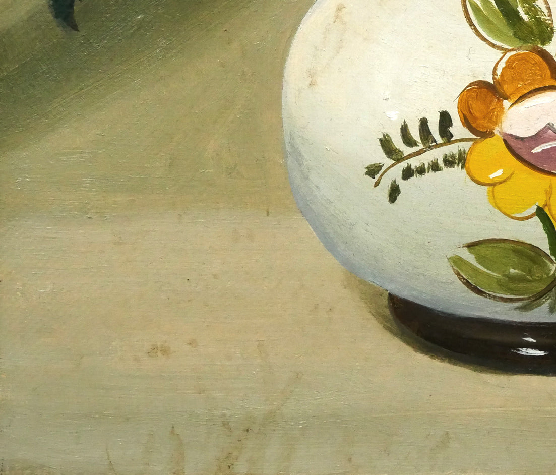 木村優博「バラ」油絵・F3号　拡大画像5