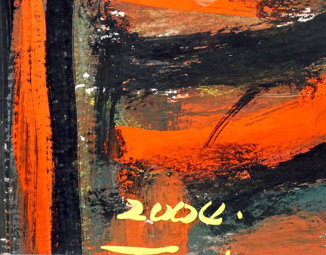 北村トシヒロ「黄色いバラ」水彩画・3号　制作年（2004年作）