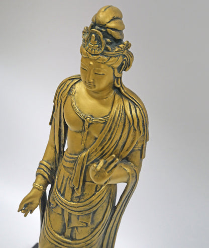 北村西望「聖観世音菩薩」ブロンズ作品・共箱　拡大画像1
