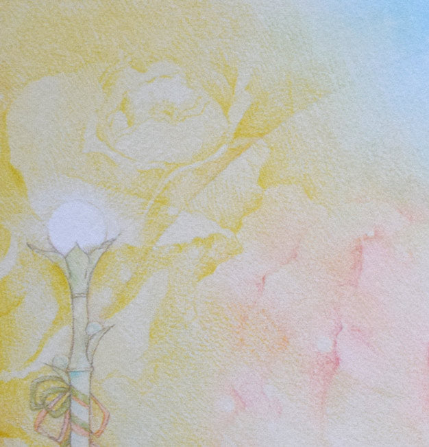 きたのじゅんこ「Angel’s　Heart」版画　拡大画像1