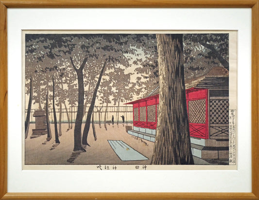 小林清親「神田神社暁（東京名所図）」木版画