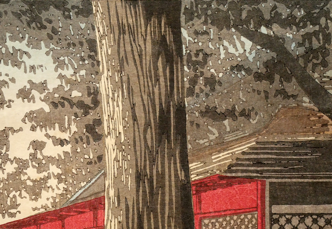 小林清親「神田神社暁（東京名所図）」木版画　拡大画像2