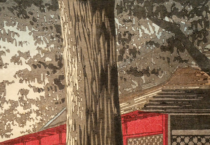 小林清親「神田神社暁（東京名所図）」木版画　拡大画像2